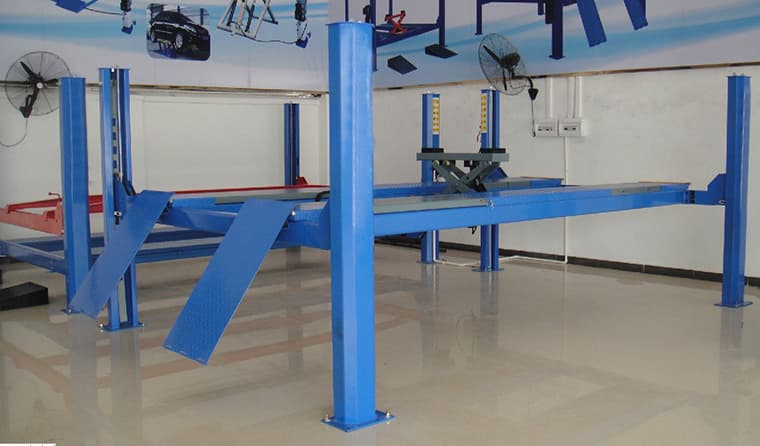 Hydraulic Single Post Underground Car Lift with Pneumatic Lo
